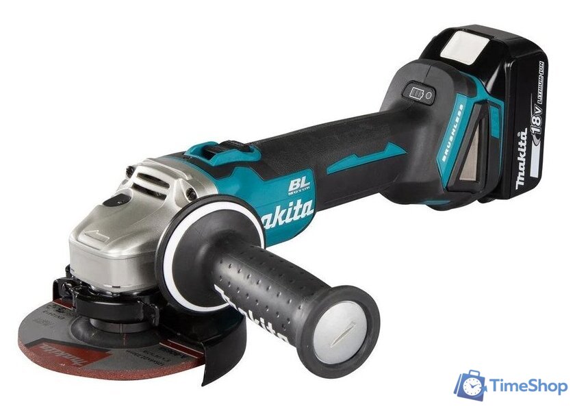 Угловая шлифмашина Makita DGA504RT (с 1-им АКБ, кейс) - Изображение №1 — Интернет-магазин Time-Shop