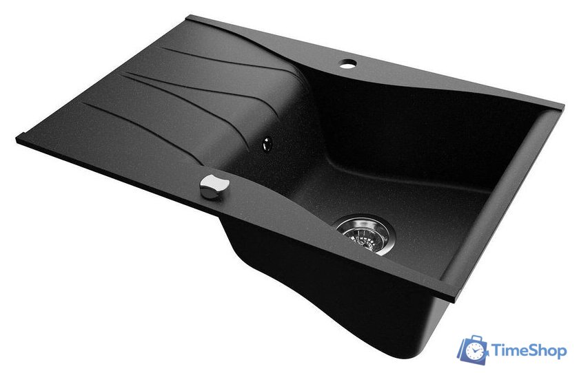Кухонная мойка Kernau KGS O 6078 1B1D Black Metallic - Изображение №2 — Интернет-магазин Time-Shop