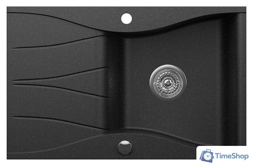 Кухонная мойка Kernau KGS O 6078 1B1D Black Metallic - Изображение №1 — Интернет-магазин Time-Shop