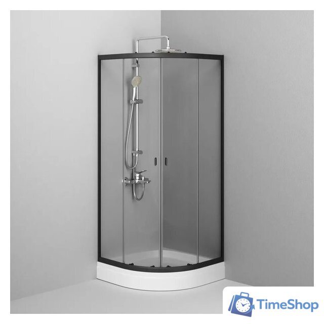 Душевой уголок AM.PM X-Joy Twin Slide W88G-205-080BT64 80x80 - Изображение №5 — Интернет-магазин Time-Shop