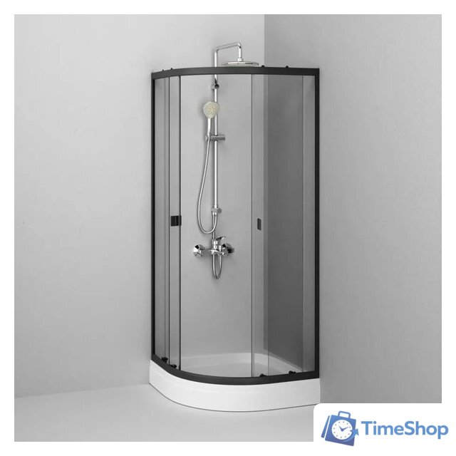 Душевой уголок AM.PM X-Joy Twin Slide W88G-205-080BT64 80x80 - Изображение №4 — Интернет-магазин Time-Shop