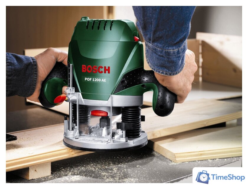 Вертикальный фрезер Bosch POF 1200 AE (060326A100) - Изображение №9 — Интернет-магазин Time-Shop