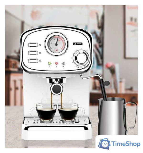 Рожковая кофеварка Yoer Breve EM01W - Изображение №7 — Интернет-магазин Time-Shop