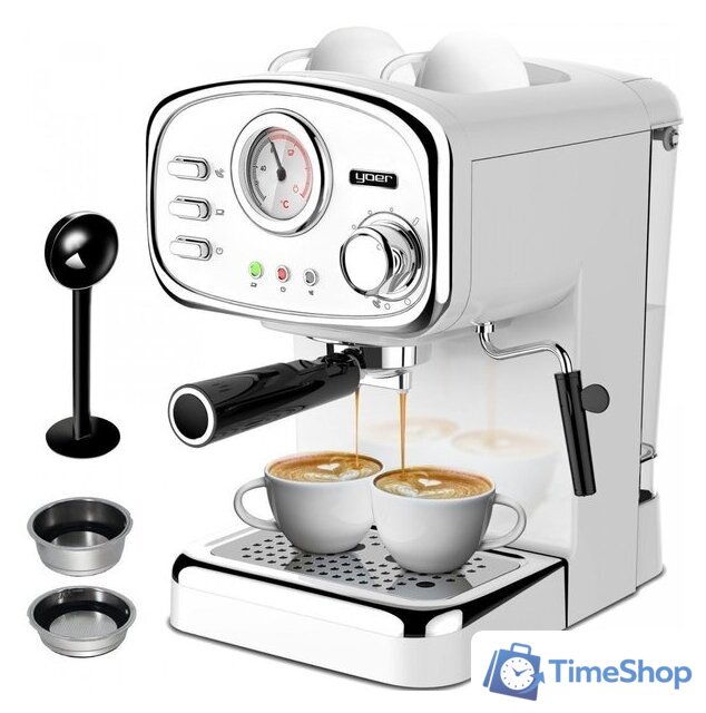 Рожковая кофеварка Yoer Breve EM01W - Изображение №2 — Интернет-магазин Time-Shop