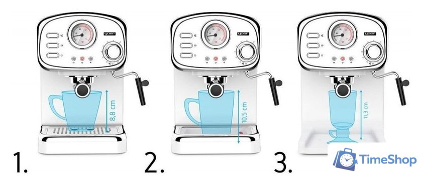 Рожковая кофеварка Yoer Breve EM01W - Изображение №5 — Интернет-магазин Time-Shop