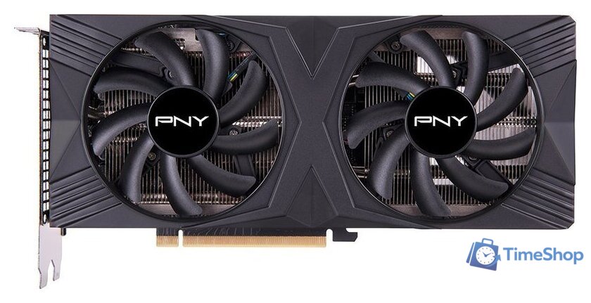 Видеокарта PNY GeForce RTX 4060 Ti 8GB Verto Overclocked Dual Fan VCG4060T8DFXPB1-O - Изображение №1 — Интернет-магазин Time-Shop