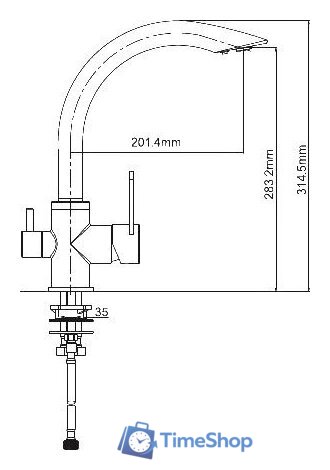 Смеситель Gappo G4399 - Изображение №2 — Интернет-магазин Time-Shop