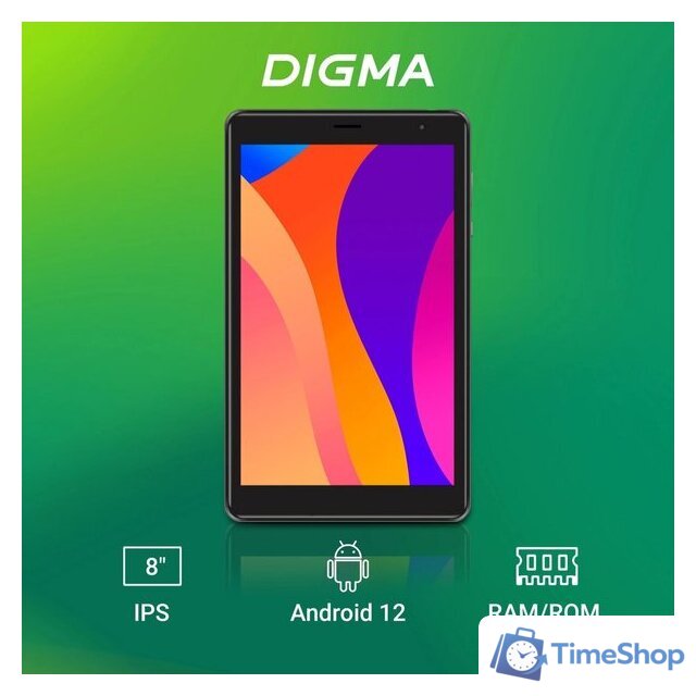 Планшет Digma Optima 8305C 4G (серый) - Изображение №3 — Интернет-магазин Time-Shop