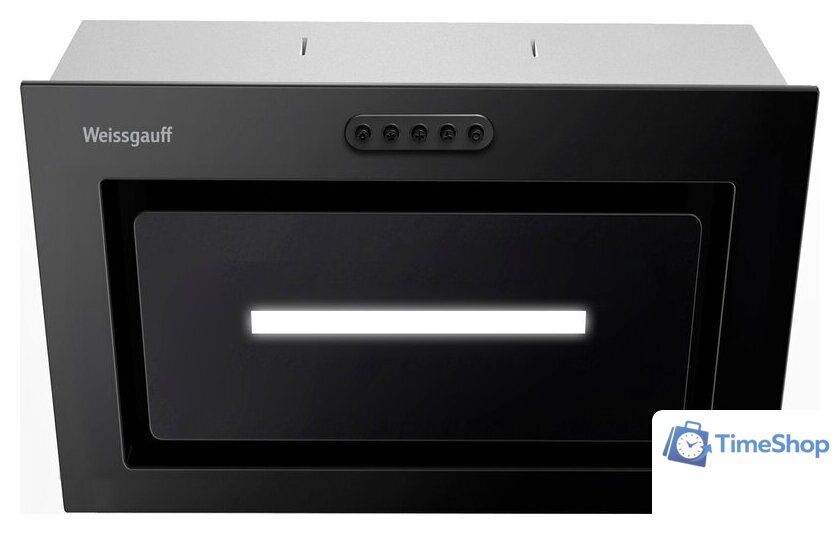 Кухонная вытяжка Weissgauff Aura 456 PB Black Glass - Изображение №1 — Интернет-магазин Time-Shop