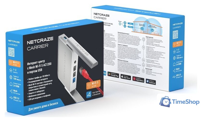 4G Wi-Fi роутер Netcraze Carrier NC-1721 - Изображение №6 — Интернет-магазин Time-Shop