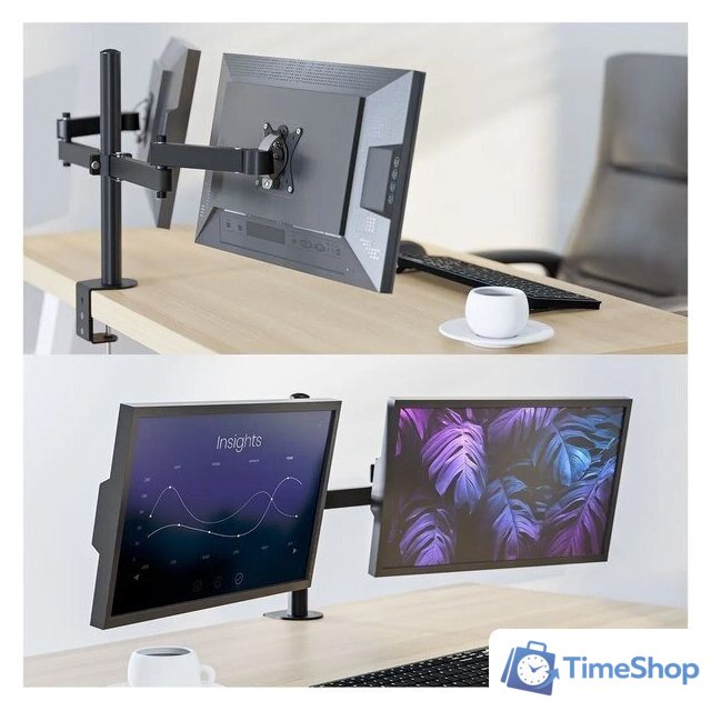 Кронштейн для монитора Holder MDS-SU203-B (черный) - Изображение №10 — Интернет-магазин Time-Shop