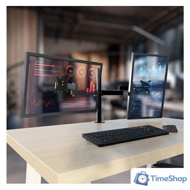 Кронштейн для монитора Holder MDS-SU203-B (черный) - Изображение №8 — Интернет-магазин Time-Shop