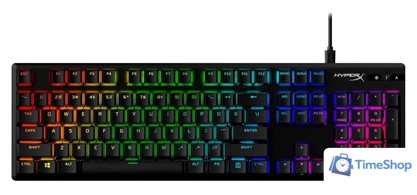 Клавиатура HyperX Alloy Origins PBT (HyperX Red, нет кириллицы) - Изображение №1 — Интернет-магазин Time-Shop