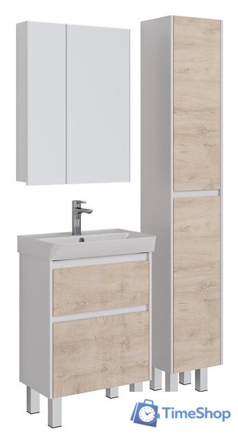  Lemark Шкаф с зеркалом Universal 70 LM70ZS-U (белый глянец) - Изображение №4 — Интернет-магазин Time-Shop