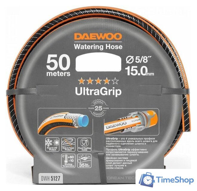 Шланг Daewoo Power UltraGrip DWH 5127 (5/8'', 50 м) - Изображение №3 — Интернет-магазин Time-Shop