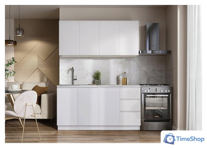 Готовая кухня Артём-Мебель Мэри СН-114 ДСП 1.6м (белый) - Изображение №3 — Интернет-магазин Time-Shop