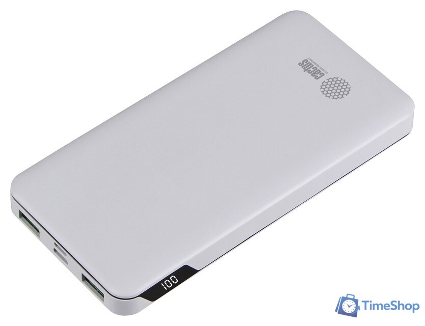 Внешний аккумулятор CACTUS CS-PBFSKT-10000 (белый) - Изображение №3 — Интернет-магазин Time-Shop