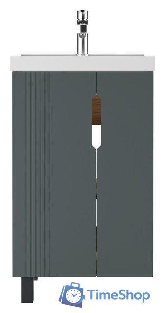  Айсберг Тумба под умывальник Bazis 50 Марта без ящика (дуб вотан) - Изображение №3 — Интернет-магазин Time-Shop