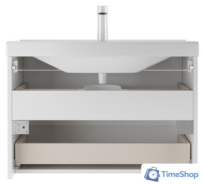  Домино Тумба под умывальник Maria 80 Malta подвесной с двумя ящиками В2 - Изображение №4 — Интернет-магазин Time-Shop