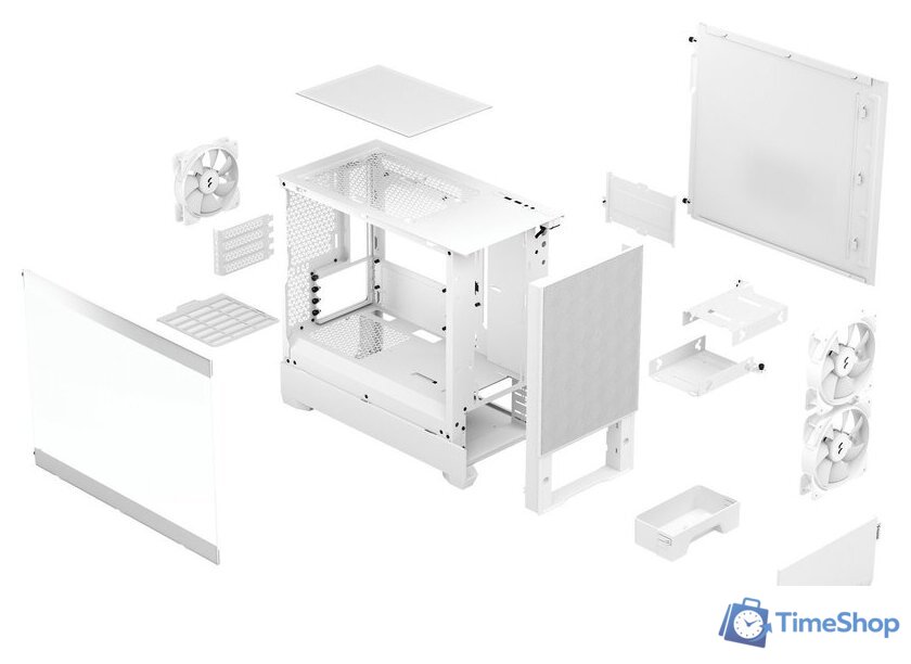Корпус Fractal Design Pop Mini Air RGB White TG Clear Tint FD-C-POR1M-01 - Изображение №2 — Интернет-магазин Time-Shop