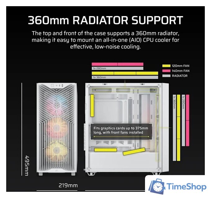Корпус Corsair 3200D RS ARGB CC-9011345-WW - Изображение №5 — Интернет-магазин Time-Shop