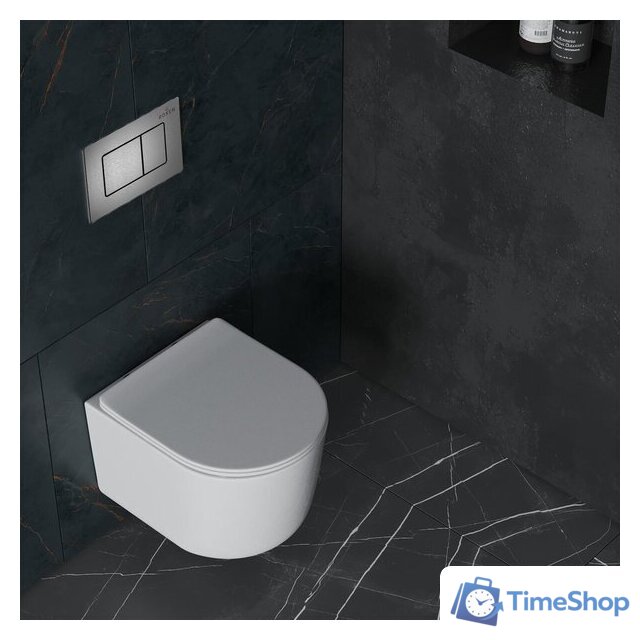 Унитаз подвесной Roxen Simple Compact в комплекте с инсталляцией StounFix Dual Fresh 6 в 1 954681 (кнопка: оружейная сталь) - Изображение №15 — Интернет-магазин Time-Shop