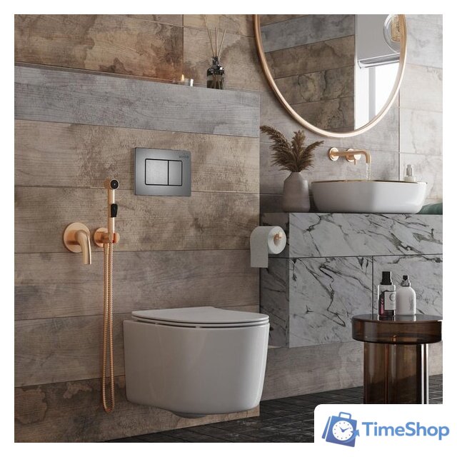 Унитаз подвесной Roxen Simple Compact в комплекте с инсталляцией StounFix Dual Fresh 6 в 1 954681 (кнопка: оружейная сталь) - Изображение №13 — Интернет-магазин Time-Shop