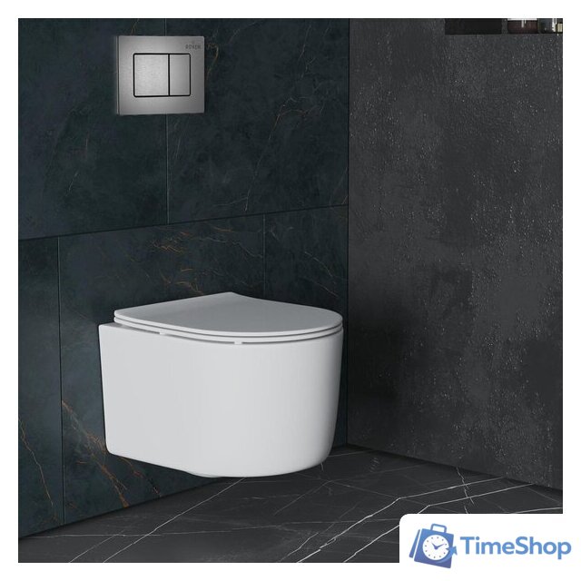 Унитаз подвесной Roxen Simple Compact в комплекте с инсталляцией StounFix Dual Fresh 6 в 1 954681 (кнопка: оружейная сталь) - Изображение №17 — Интернет-магазин Time-Shop