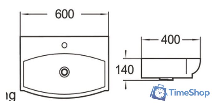 Умывальник SantiLine SL-2025 - Изображение №2 — Интернет-магазин Time-Shop