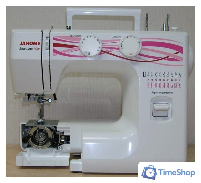 Электромеханическая швейная машина Janome Sew Line 500s - Изображение №2 — Интернет-магазин Time-Shop