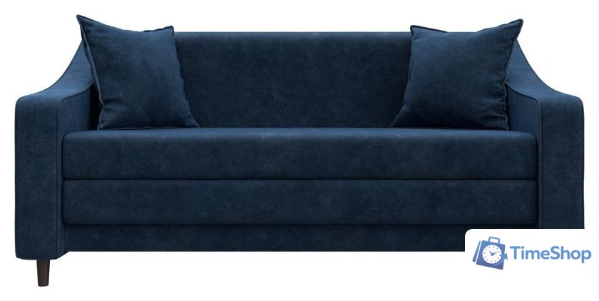 Диван Лига диванов Лига-071 129781 (велюр Brut 11 синий) - Изображение №2 — Интернет-магазин Time-Shop