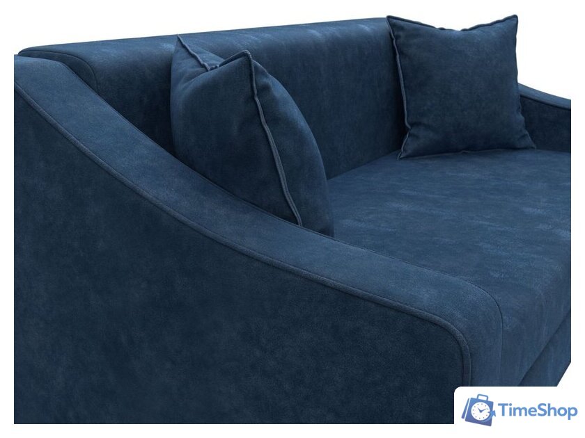 Диван Лига диванов Лига-071 129781 (велюр Brut 11 синий) - Изображение №4 — Интернет-магазин Time-Shop