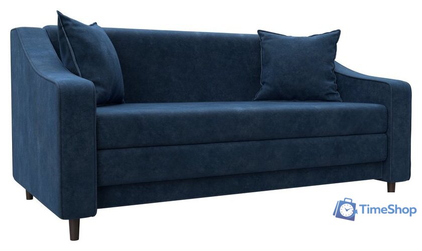 Диван Лига диванов Лига-071 129781 (велюр Brut 11 синий) - Изображение №1 — Интернет-магазин Time-Shop