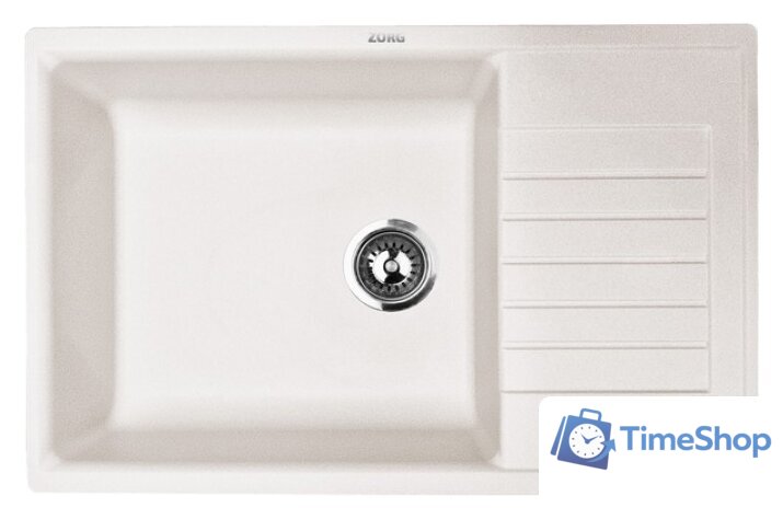 Кухонная мойка ZorG Dello 78 (белый камень) - Изображение №1 — Интернет-магазин Time-Shop