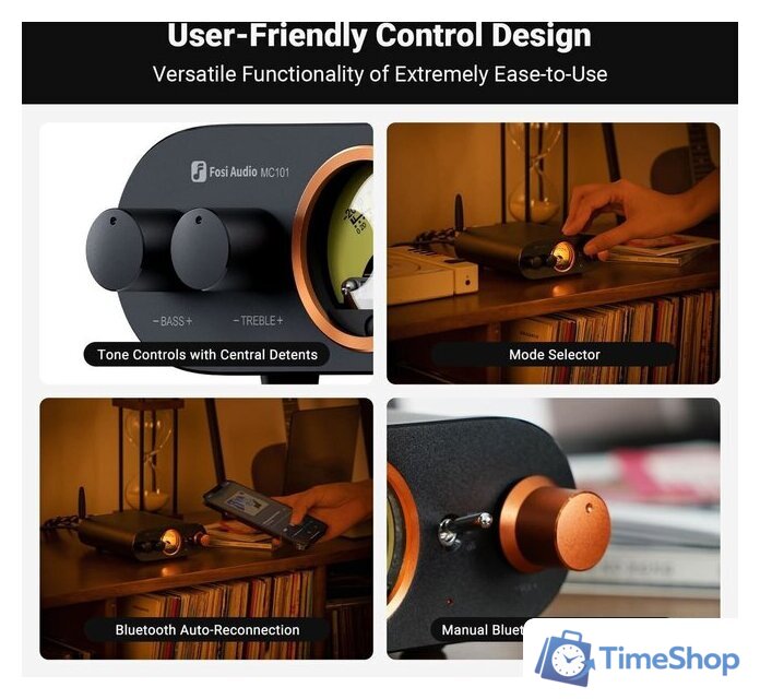 Усилитель мощности Fosi Audio MC101 - Изображение №8 — Интернет-магазин Time-Shop