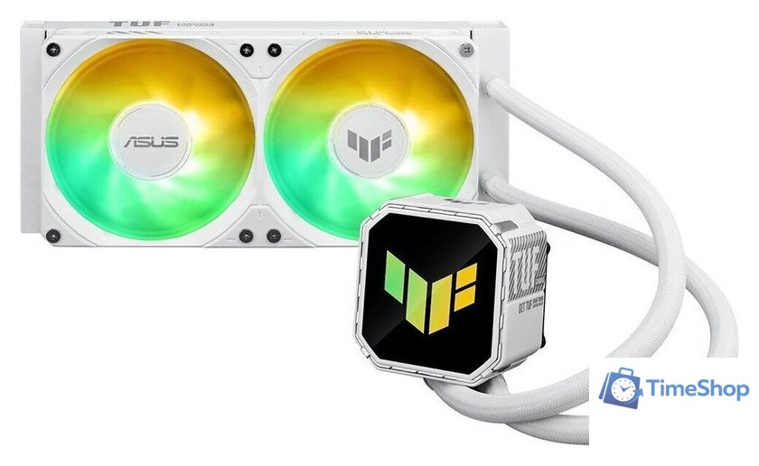 Система жидкостного охлаждения для процессора ASUS TUF Gaming LC III 240 ARGB White Edition - Изображение №1 — Интернет-магазин Time-Shop