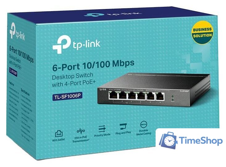 Неуправляемый коммутатор TP-Link TL-SF1006P - Изображение №3 — Интернет-магазин Time-Shop