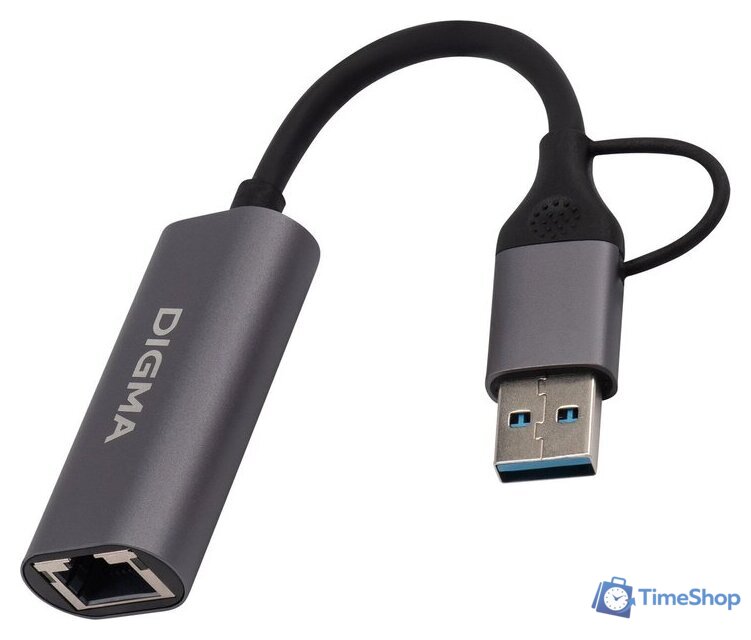 Сетевой адаптер Digma DLA-GEUC01 - Изображение №1 — Интернет-магазин Time-Shop