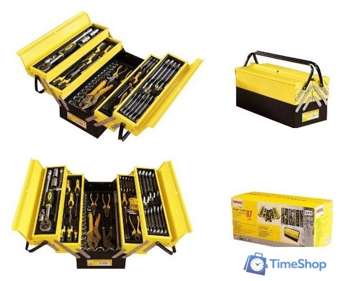 Универсальный набор инструментов WMC Tools 4087C (87 предметов) - Изображение №2 — Интернет-магазин Time-Shop