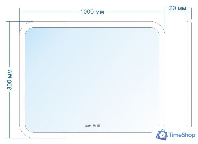 Зеркало Doratiz Ева 100x80 2711.917 - Изображение №9 — Интернет-магазин Time-Shop