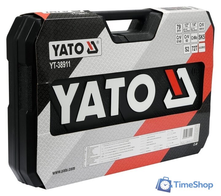 Универсальный набор инструментов Yato YT-38911 (79 предметов) - Изображение №4 — Интернет-магазин Time-Shop