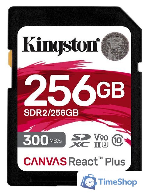 Карта памяти Kingston Canvas React Plus SDXC 256GB - Изображение №1 — Интернет-магазин Time-Shop