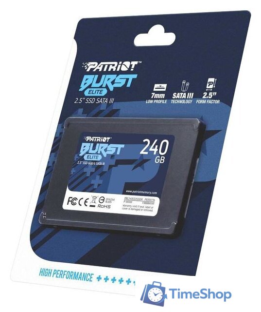 SSD Patriot Burst Elite 240GB PBE240GS25SSDR - Изображение №8 — Интернет-магазин Time-Shop