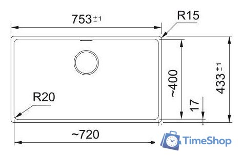 Кухонная мойка Franke Maris MRG 110-72 125.0687.262 (каменный серый) - Изображение №2 — Интернет-магазин Time-Shop