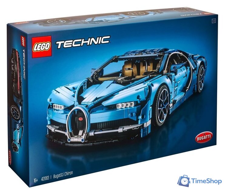 Конструктор LEGO Technic 42083 Bugatti Chiron - Изображение №1 — Интернет-магазин Time-Shop
