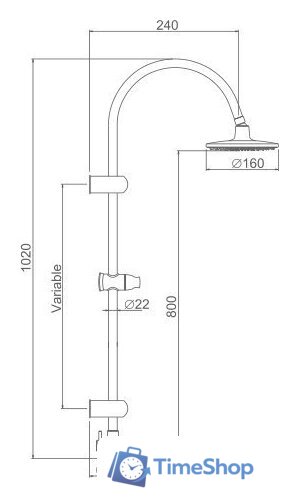 Душевая система  Ledeme L2412 - Изображение №2 — Интернет-магазин Time-Shop