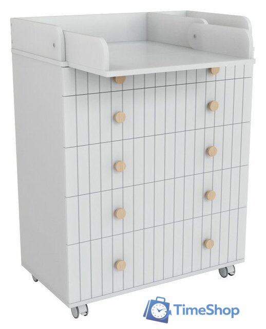 Детский комод Incanto Lunna Charm МДФ 800/5 PK-0004/12mdf (белый) - Изображение №4 — Интернет-магазин Time-Shop