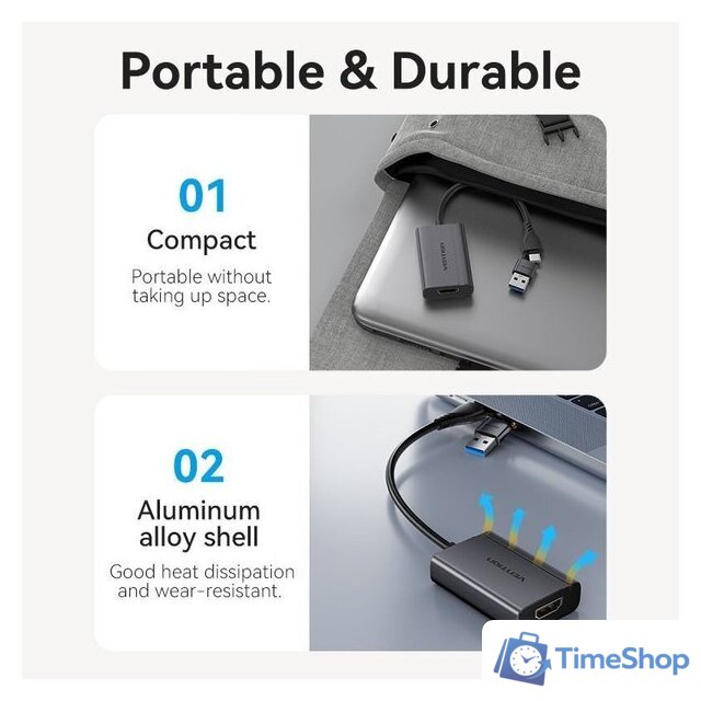 Адаптер Vention ACYHB - Изображение №8 — Интернет-магазин Time-Shop