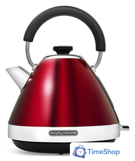 Электрический чайник Morphy Richards Venture Pyramid Red 100133 - Изображение №1 — Интернет-магазин Time-Shop