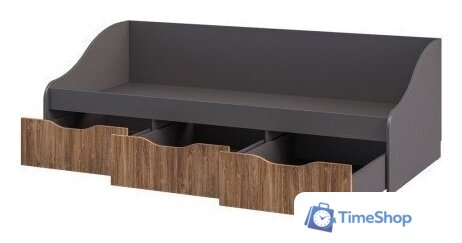 Кровать-тахта Мебель Неман Мальма МН-135-01 (белый/дуб стирлинг/графит) - Изображение №2 — Интернет-магазин Time-Shop